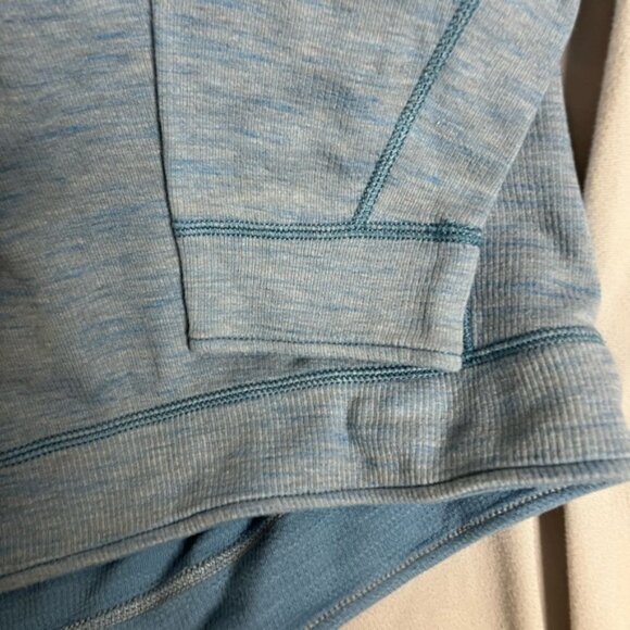 Tommy bahama Sweater Mens XL Blue Reversible Quarter Zip Pullover Golf EUC - Picture 2 of 4